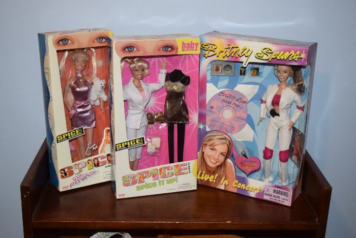 Britney Spears Doll, & Spice Girl Dolls