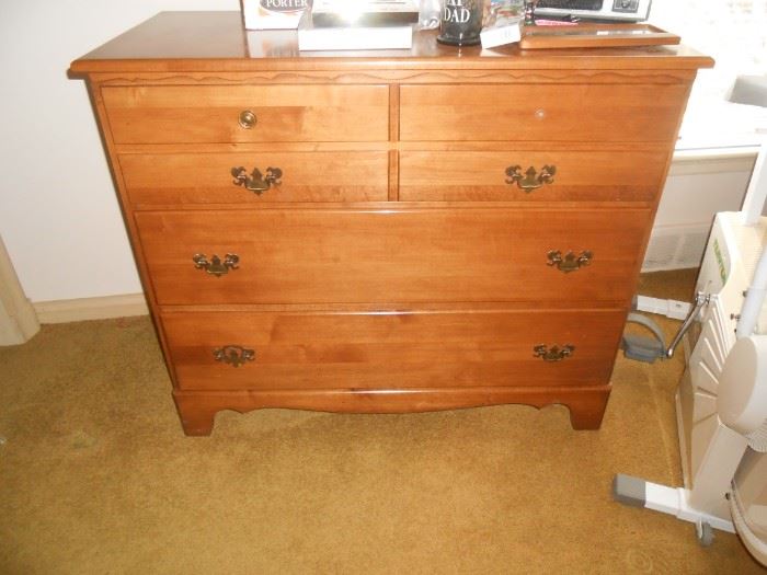 Solid wood chest of drawers by Sprague & Carleton