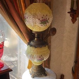 Yellow Gone with the Wind lamp