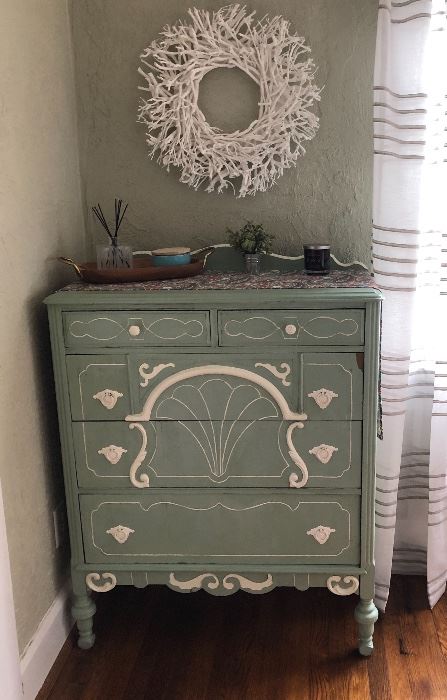 Vintage 1920s painted chest