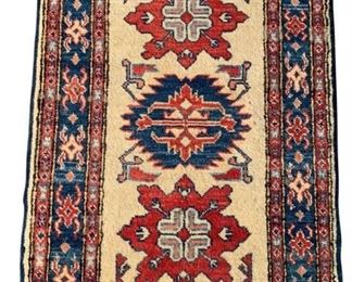 Classic Kazak wool rug, ;Handmade 2' x 3'1"