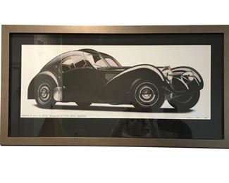 Custom framed Automobile Art