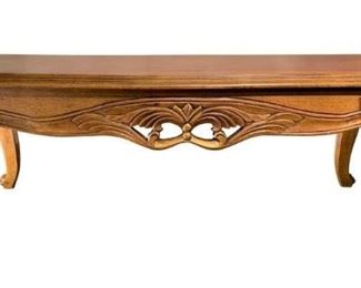 Lily coffee table with wood top 