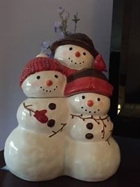 Snowmen Cookie Jar