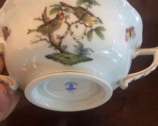 Rothschild Bird Handed Soup Bowl 8pcs. $70each