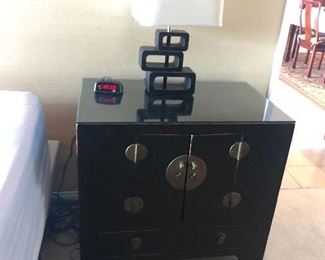 Vintage Black Lacquer Cabinet Set  31x20x28  $500 /set (Origin : $2400)