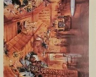 RARE  #138 of 150 Enchanted Tiki Room Resturant Litho
500.00