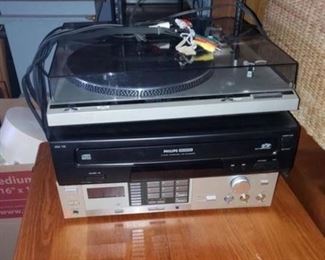 Stereo equipment, turn table, receiver 