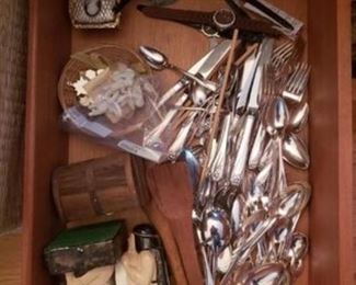 Stainless steel flatware, nice and etc.