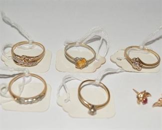 Gold and Diamond Rings, Jewelry