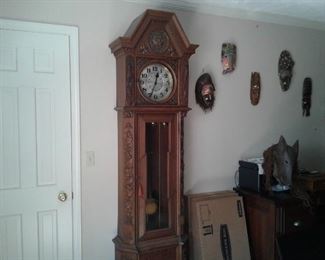 Black Forest 110-yr old working Grandfather clock