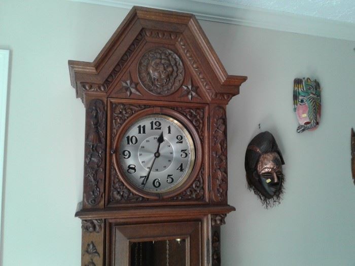 BLACK FOREST 110 YR. OLD GRANDFATHER CLOCK.