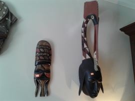 Many masks/tribal items