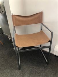 Vintage flat bar chrome chair.