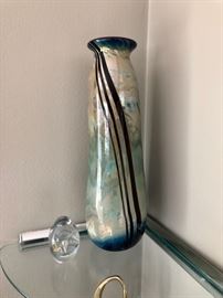Beautiful Handblown art glass vase.