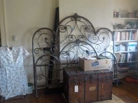 Heavy metal fancy bed frame