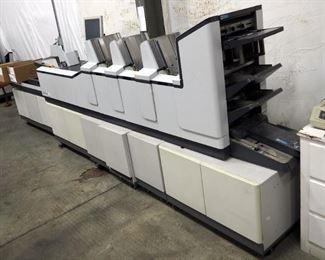 Hasler PS200 Folder/ Inserter With Track Extension And Rolling Storage System