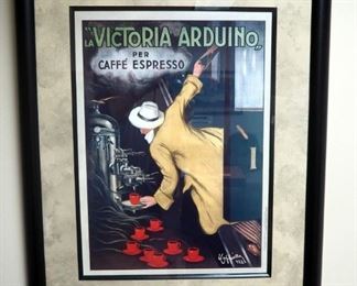 Framed And Matted Leonard Richmond Out Door Cafe 37" x 28" And Coffee Prints, 25" x 31" Total Qty 3