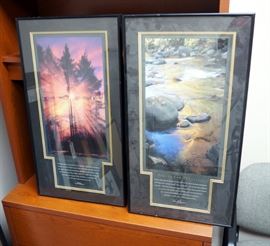 Framed Inspirational Messages, The Light Of Integrity By Heracliyus And The Art Of Strategy By Suntzu, 30" x 16"