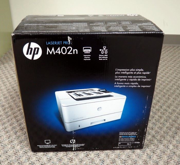 HP Laser Jet Pro Printer Model #M402N, New In Box