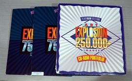 CD Rom Portfolio Art Explosion Software, Qty 3