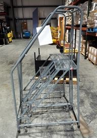 Cotterman Metal Rolling 6 Ft Metal Stairs, Load Max 350LBS, Qty 2