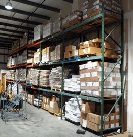 Pallet Rack System, Approx 16 Ft x 50 Ft x 42" With Adjustable Shelves
