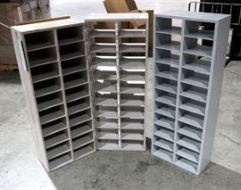 Solid Wood Storage Shelf With 20 Compartments Qty. 3 Approx. 48" x 18" x 9"