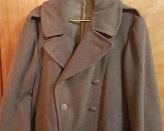 WWII ear wool trench coat