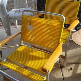 Vintage alum chairs