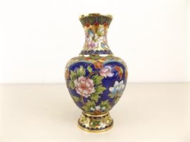Vintage 8" Cloisonne Vase