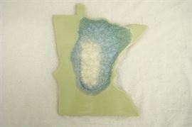 Custom Made Dock 6 Kerry Brooks Minnesota Geode Crackle Trivet