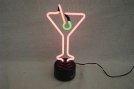 Neon Martini Bar Light