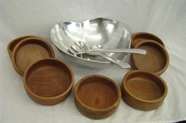 Vintage Mid Century Salad Set