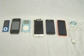 Lot of Apple iPhones and iPods