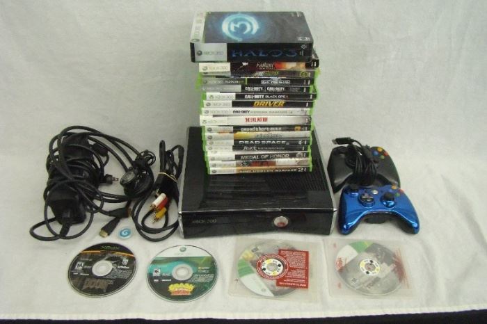 XBOX 360 Bundle with Games and Controllers
