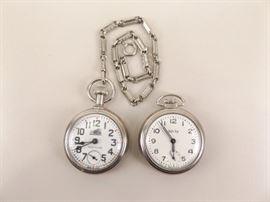 2 Vintage Westclox Pocket Watches