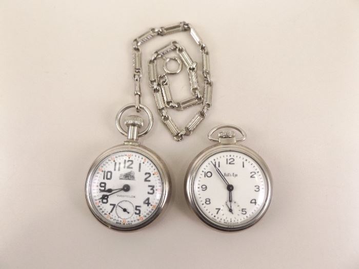 2 Vintage Westclox Pocket Watches
