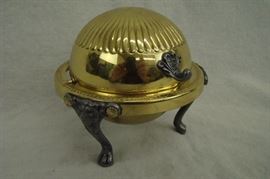 Vintage F.B. Rogers Silver Co. Footed Doom Butter Sugar Dish