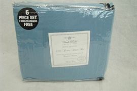 BLUE 6 Piece Virah Bella 2100 Series KING Sheet Set