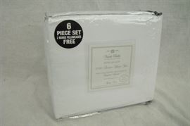 WHITE 6-Piece Virah Bella 2100 Series KING Sheet Set