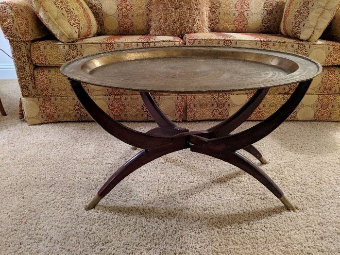 Mid century serving tray table 