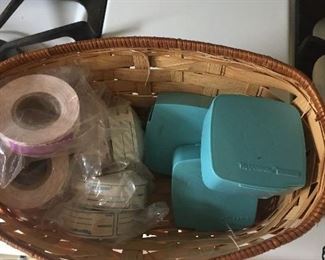 Vintage Tupperware label dispensers and rolls of labels