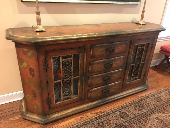 Hand painted sideboard/buffet