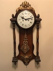 Beautiful wall clock with cherub details