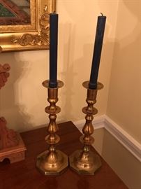 Brass candlesticks