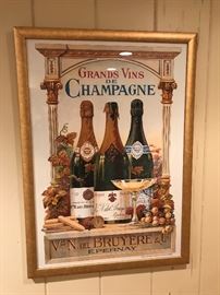 Collection of French framed posters
