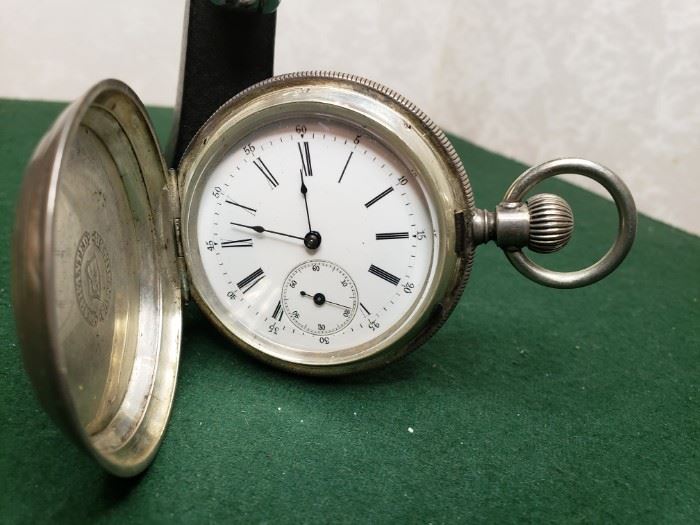 HQ Coin Silver Pocket Watch
