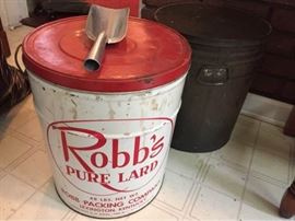 Large Vtg Tins