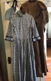 Victorian Dresses, Slips and Bonnet